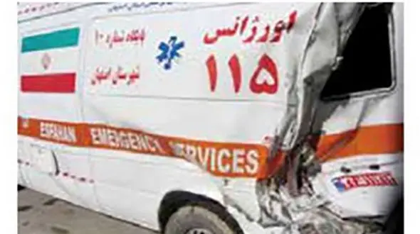 تصادف مرگبار 206 با آمبولانس اورژانس /  2 سرباز جان باختند