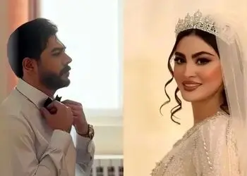 فیلم آواز عاشقانه شوهر مریم مومن با آهنگ لرزون لرزون به عروس خانم زیبارو / سهیل قاصدی فقط دل می بره ...