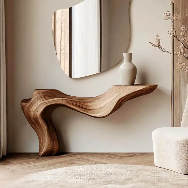 کنسول و آینه مینیمال