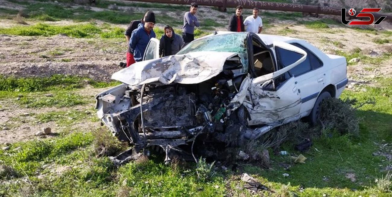 برخورد خونین خودروها در الیگودرز با ۶ کشته و مجروح