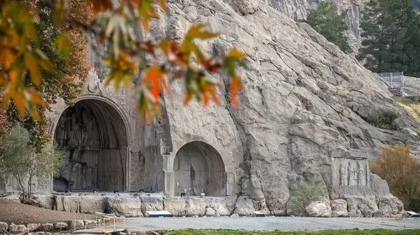 پاییز طاق‌بستان؛ رقص برگ‌ها در سایه‌ی تاریخ + فیلم