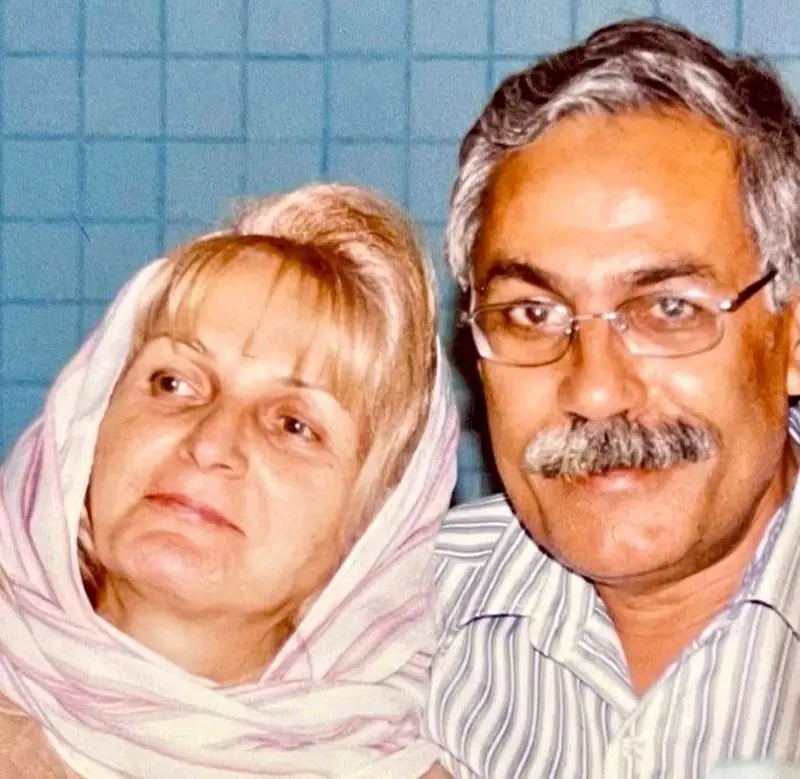 عکس پدر و مادر رامین پرچمی