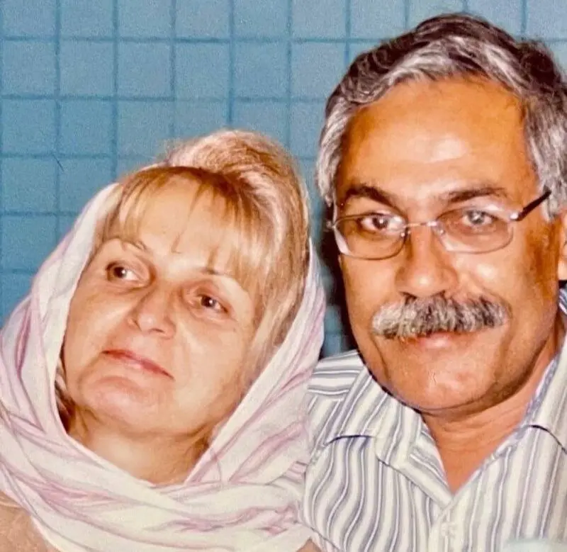 عکس پدر و مادر رامین پرچمی