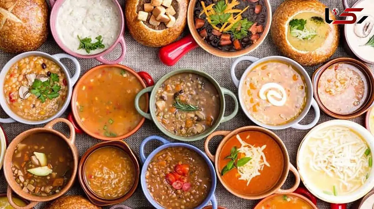 طرز تهیه 4 مدل سوپ مقوی + فیلم