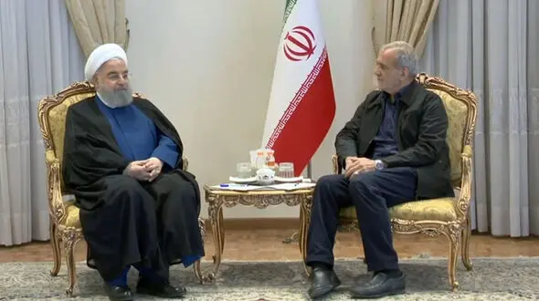 حسن روحانی با رییس جمهور منتخب دیدار کرد