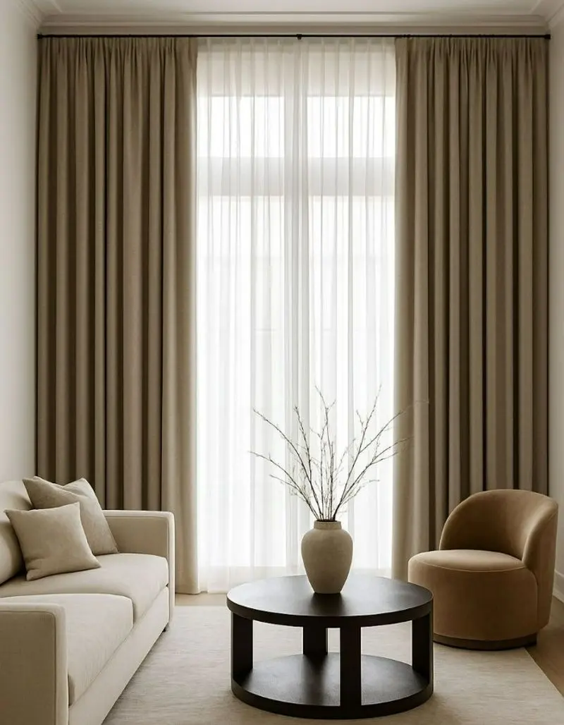 پرده ساده و شیک