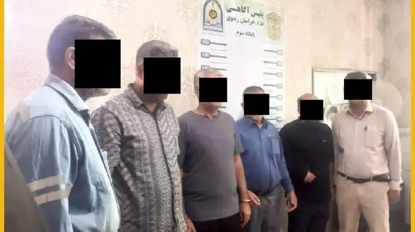5 نیروی شرکت برق مشهد به اتهام سرقت کابل بازداشت شدند