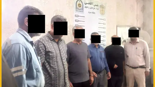 5 نیروی شرکت برق مشهد به اتهام سرقت کابل بازداشت شدند