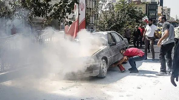 فیلم صحنه ای وحشتناک در خیابان پیروزی