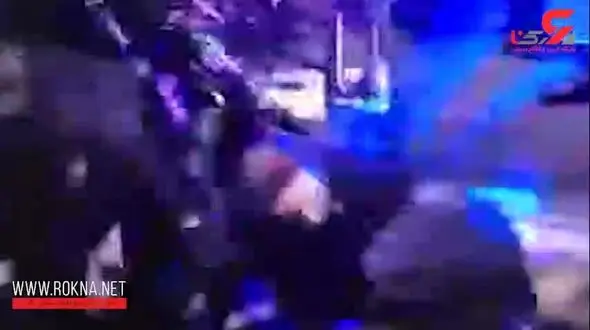 فیلم درگیری پلیس با طرفداران ترامپ در منهتن