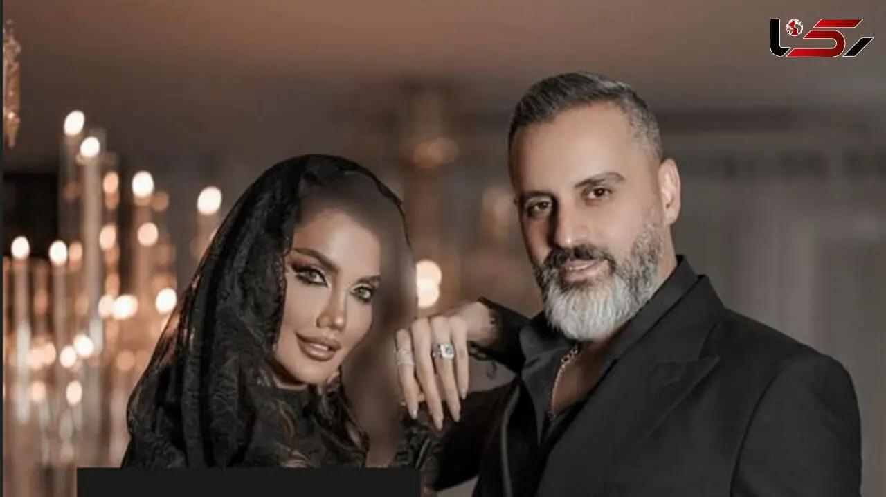 عکس دیزاین اعیانی کیک 3 طبقه سالگرد ازدواج علیرام نورایی با زن زیبایش ! / با این سالگرد همه رو مات کردند !
