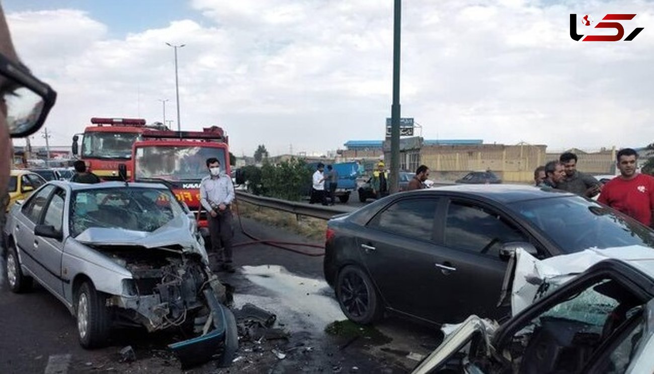 تصادف خونین در جاده تبریز / 4 زن و 2 مرد زخمی شدند
