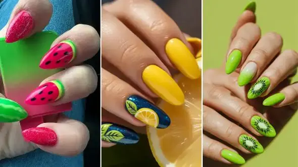 10 مدل طراحی ناخن میوه‌ ای تابستانی؛ شادابی را به دست‌ های خود بیاورید