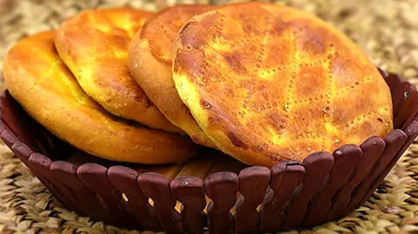 دستور پخت نان فطیر کنجدی خانگی