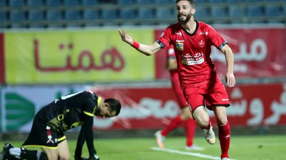 گل اول پرسپولیس به فولادخوزستان + فیلم