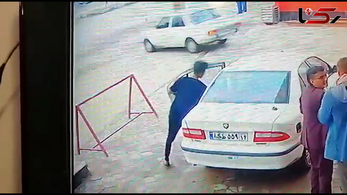 فیلم سرقت تفنگ از داخل سمند در پمپ بنزین / در اهواز رخ داد

