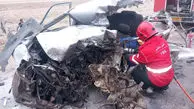 تصادف مرگبار کامیون با 2 خودرو در جاده نیشابور / 5 نفر در صحنه جانباختند