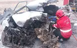 تصادف مرگبار کامیون با 2 خودرو در جاده نیشابور / 5 نفر در صحنه جانباختند