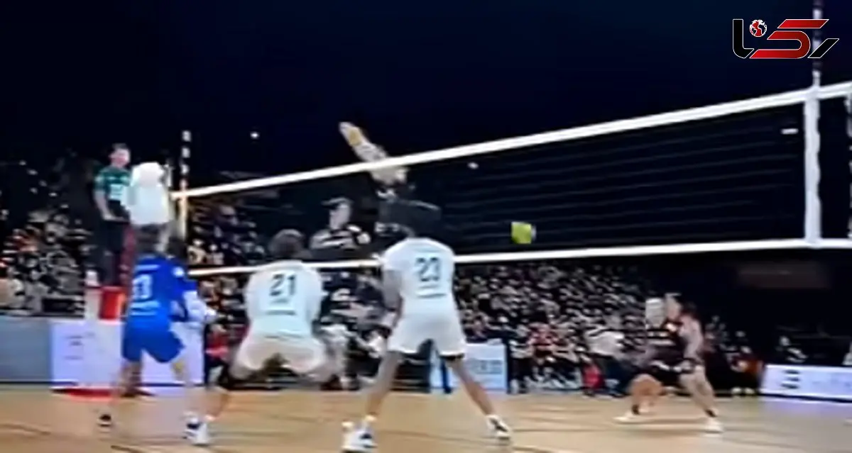 حفظ تیم والیبال با یک ضربه