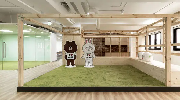 محیط زیبای دفتر کار لاین در تایوان +عکس های جالب