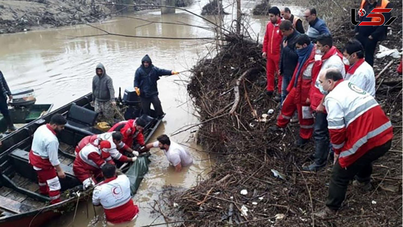 جسد دومین سرنشین پراید سقوط کرده در رودخانه فومن بعد از 13 روز پیدا شد+تصاویر 