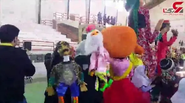 مراسم شادپیمایی در سرپل ذهاب + فیلم