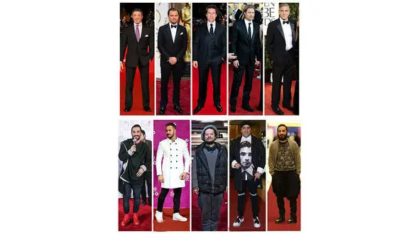 هنرمندان با لباس رسمی می آیند+عکس