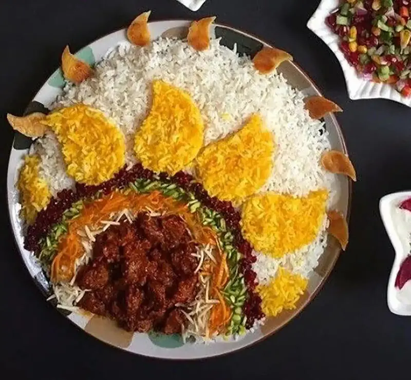 تزیین مرغ مجلسی