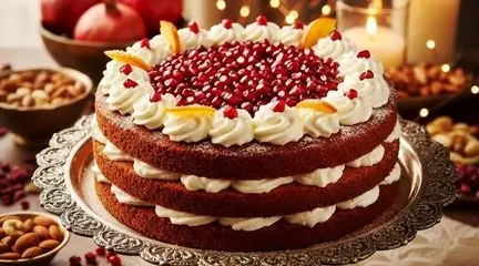 آموزش تصویری طرز تهیه کیک یلدایی ساده و جذاب