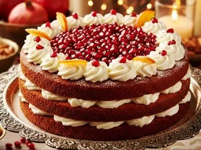 آموزش تصویری طرز تهیه کیک یلدایی ساده و جذاب