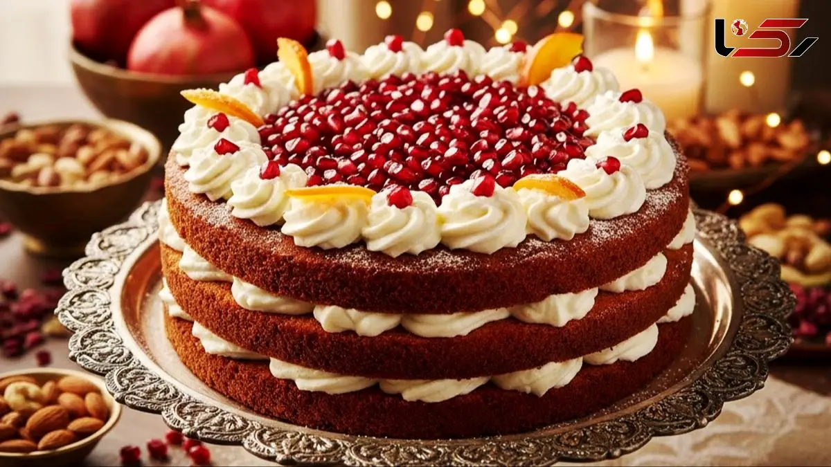 آموزش تصویری طرز تهیه کیک یلدایی ساده و جذاب