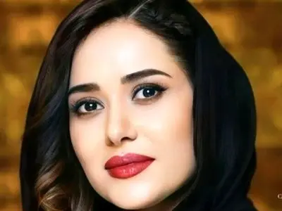 پریناز ایزدیار با آینه و شمعدون مسی و کاسه های مینا کاری شده سفره هفت سین خوشگل / چقدر باسلیقه چیده+عکس