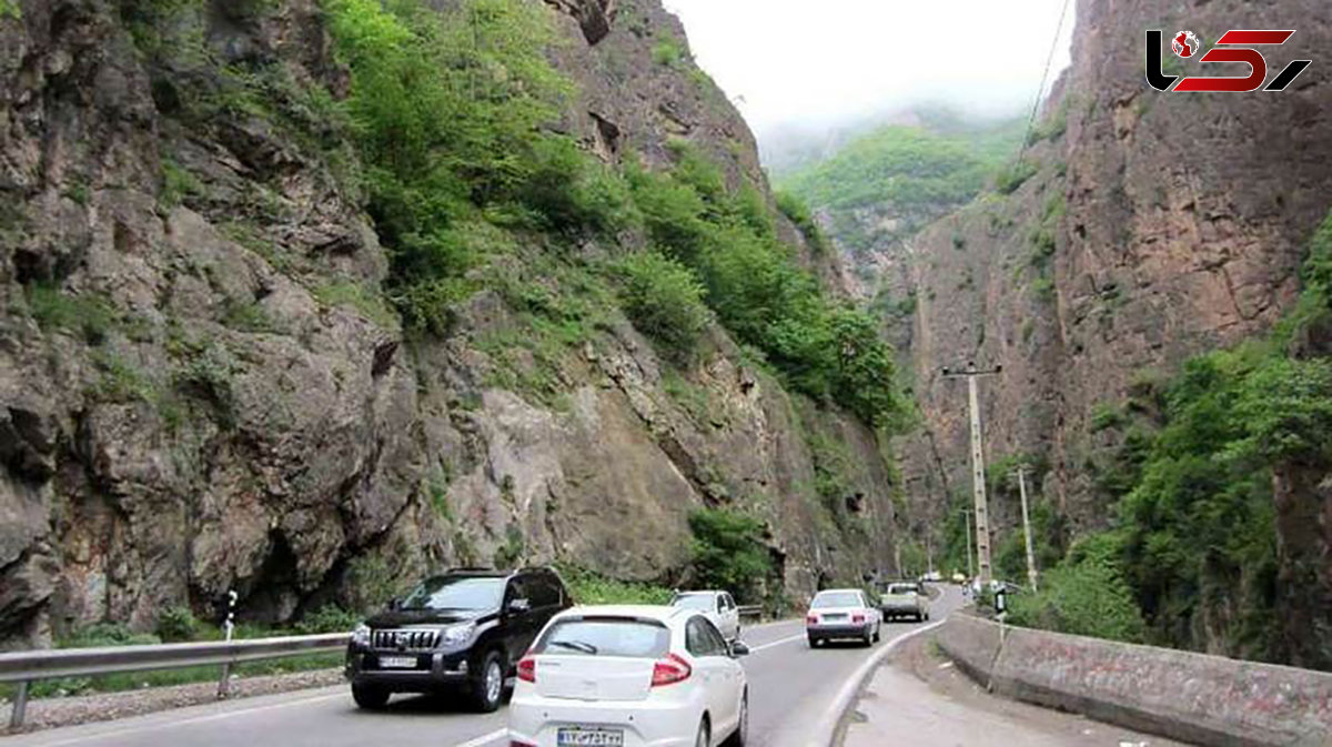 جاده هراز امشب بسته می شود