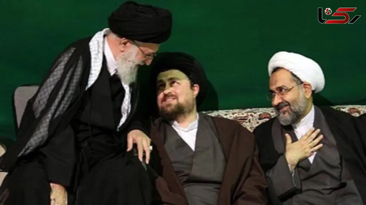 عکس  دلنشین از خوش و بش رهبری انقلاب با فرزند سید حسن خمینی در منزلشان/ چه پذیرایی ساده و بدون تجملاتی از رهبری کردند
