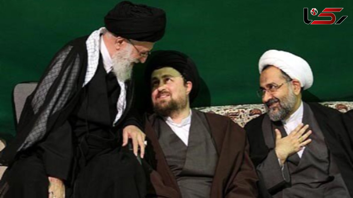 عکس  دلنشین از خوش و بش رهبری انقلاب با فرزند سید حسن خمینی در منزلشان/ چه پذیرایی ساده و بدون تجملاتی از رهبری کردند