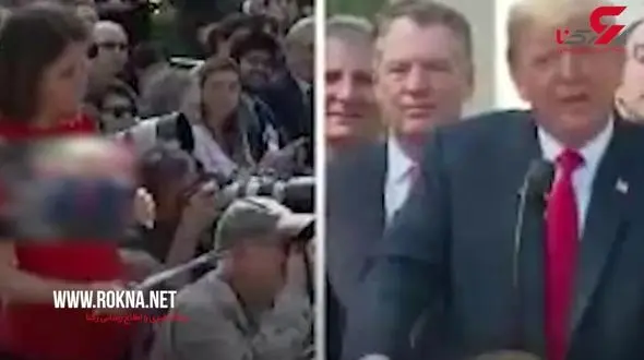 لحظه توهین ترامپ به خانم خبرنگار  + تصویر