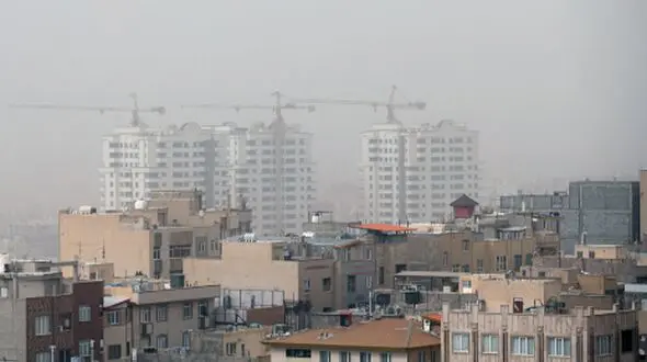 گردوخاک و باد شدید در تهران