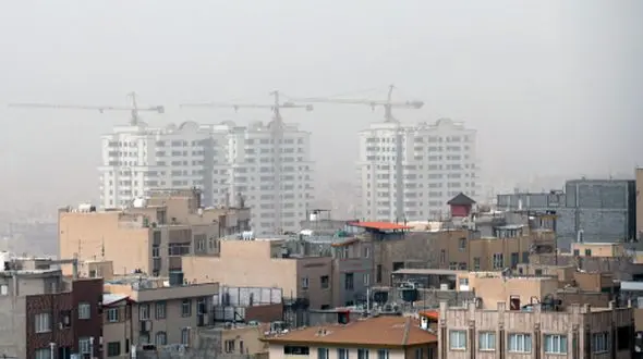 گردوخاک و باد شدید در تهران