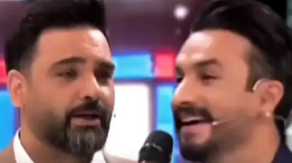 غوغای آواز باشکوه مصطفی راغب برای موهای سفید احسان علیخانی/ فقط صدای علیخانی...