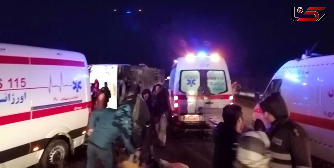 تصادف خونین در محور آبادن به خرمشهر با 10 مصدوم