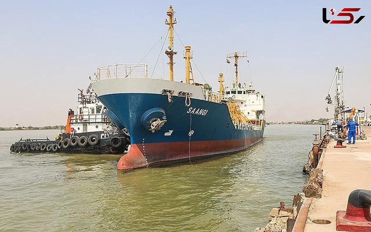 پهلو گرفتن نخستین کشتی حمل گاز مایع LPG در آبادان  + عکس