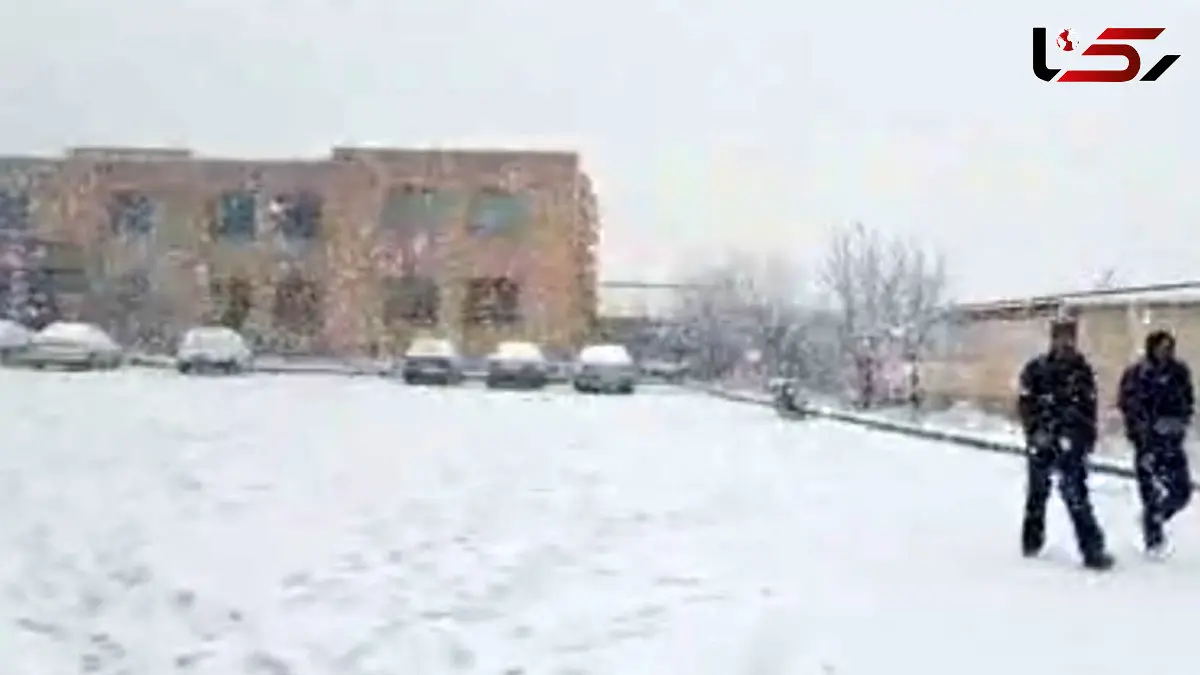 فیلم بارش برف در بستان آباد آذربایجان شرقی