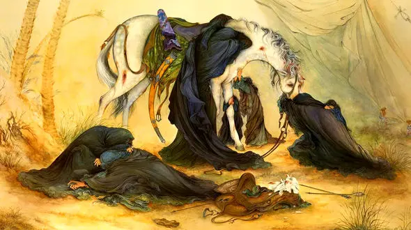 نظر رهبر انقلاب درباره تابلوی «عصر عاشورا» استاد فرشچیان / اشکم سرازیر شد 