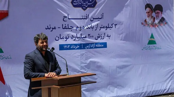 مراسم افتتاحیه فقط برای 3 کیلومتر جاده در مرند! / با حضور  عبدالملکی صورت گرفت