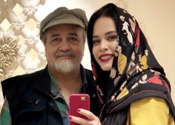 چهره بانمک و اخموی ملیکا شریفی‌نیا در دوران کودکی و در آغوش پدرش+عکس