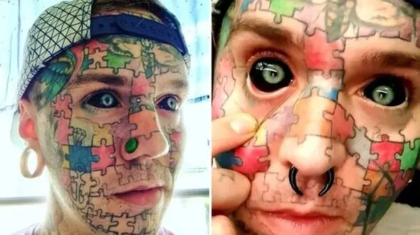 این پسر جوان هر کاری می‌کند تا انسان نباشد + عکس باورنکردنی 