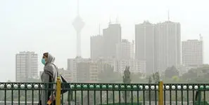 شاخص آلودگی هوای تهران روی عدد ۹۳