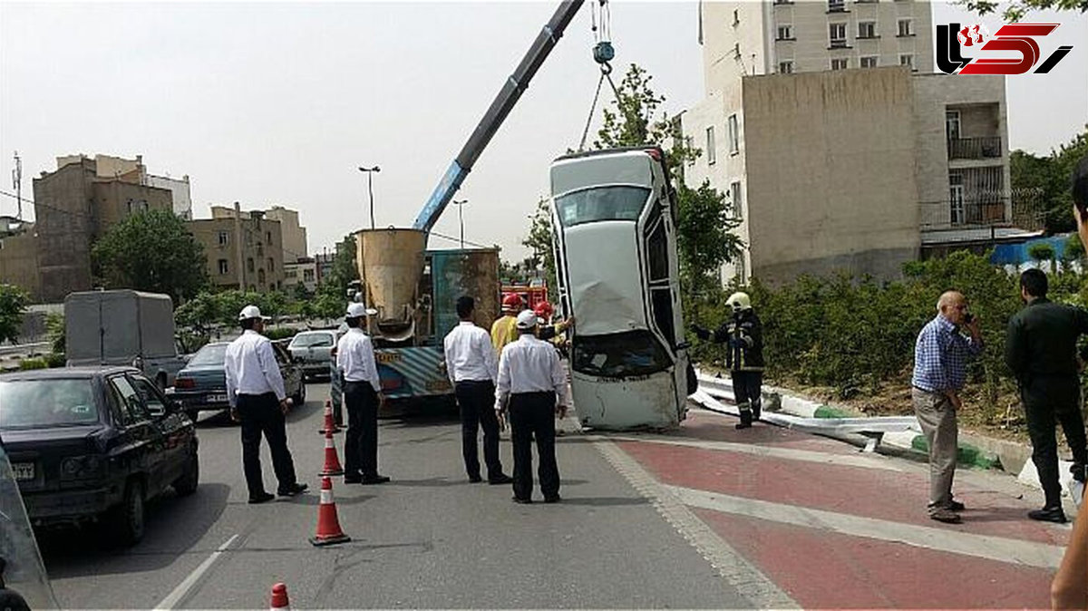 3 دختر مست تهرانی 5 بامداد با پراید به تریلی زدند