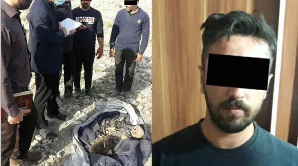 اولین عکس از پدر جنایتکار در مشهد / کشف جسد دختر و پسر خردسال + عکس