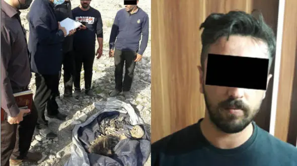 اولین عکس از پدر جنایتکار در مشهد / کشف جسد دختر و پسر خردسال + عکس